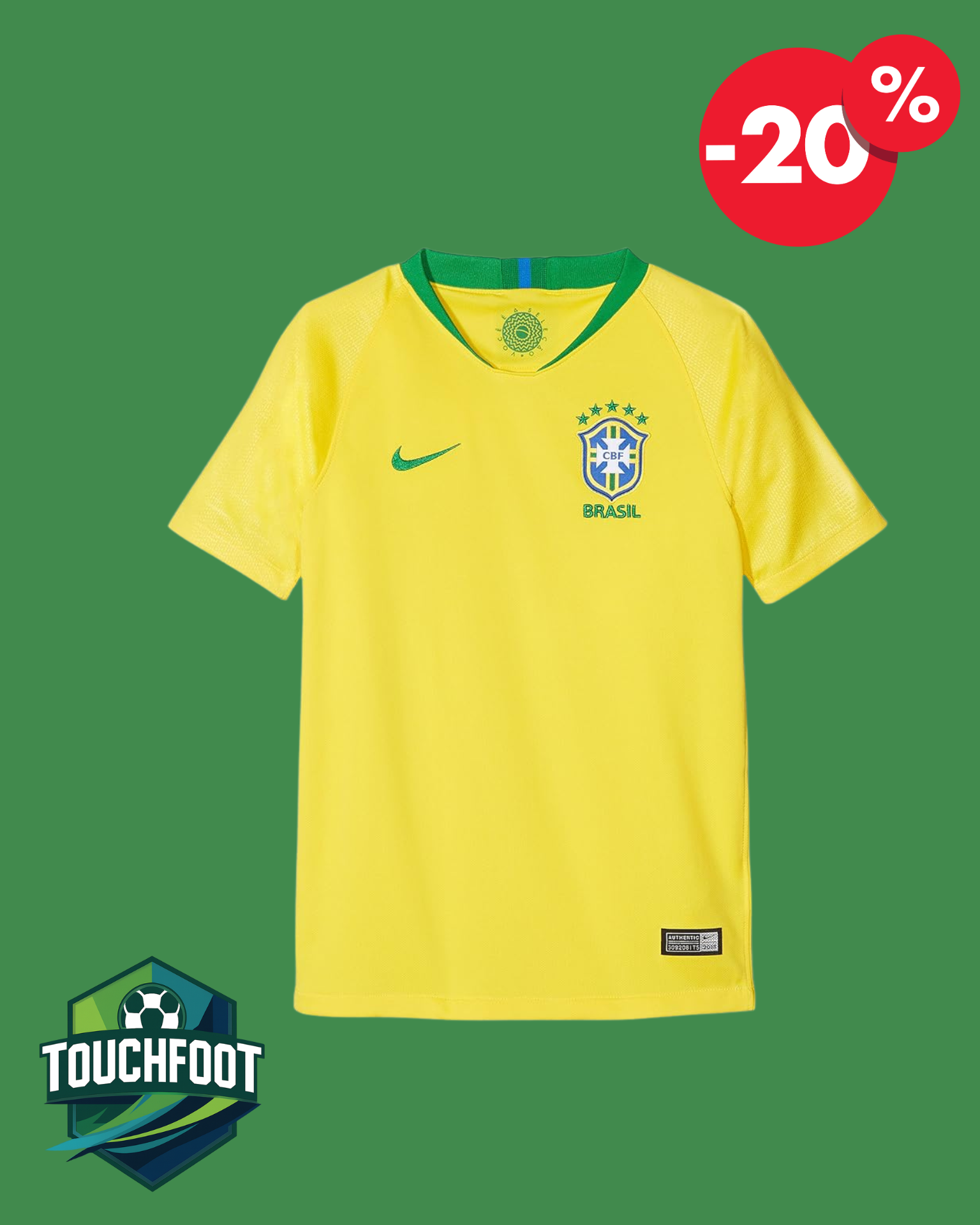 Maillot Bresil  Domicile 2025/2026 - Jaune