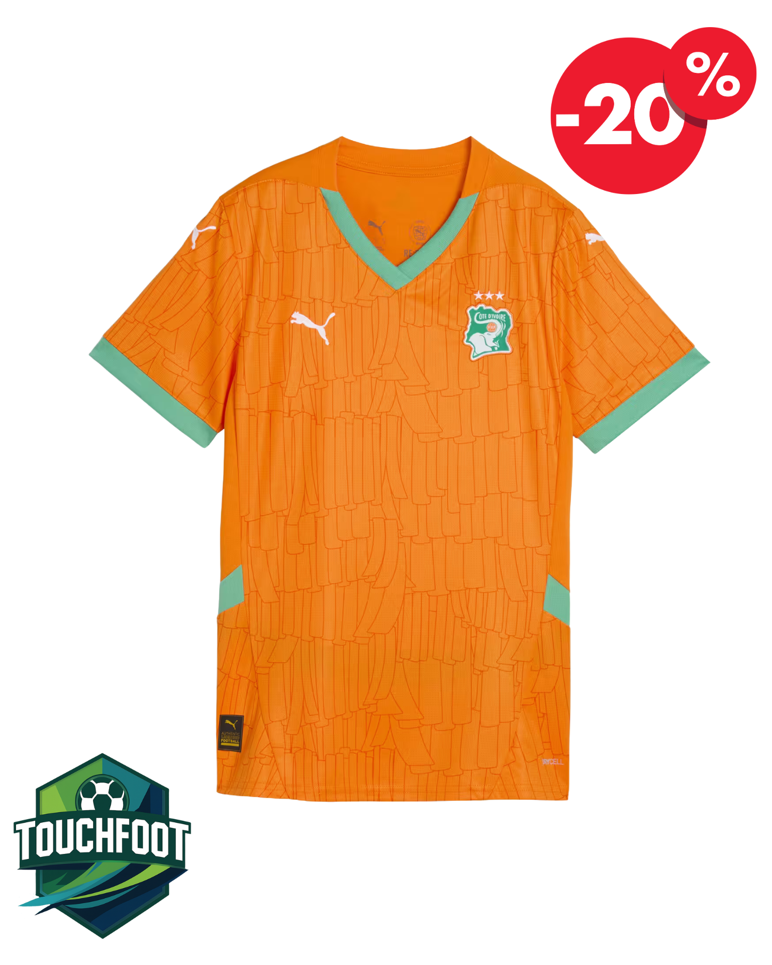 Maillot COTE D'IVOIRE Domicile 2025/2026 - ORANGE
