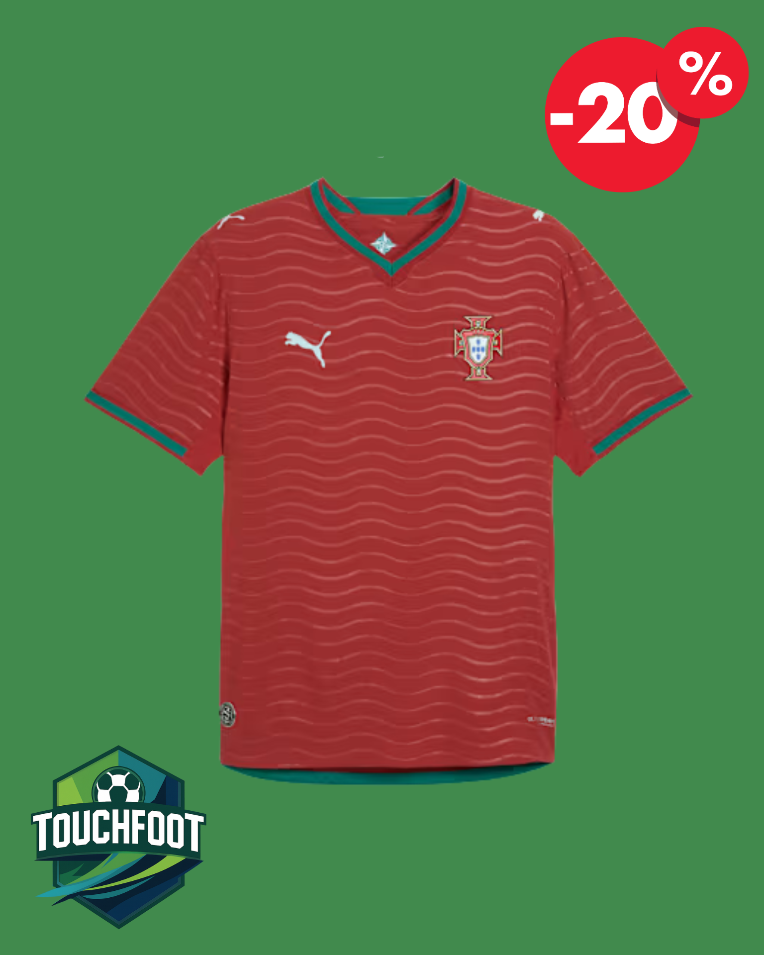 Maillot Portugal  Domicile 2025/2026 - Rouge