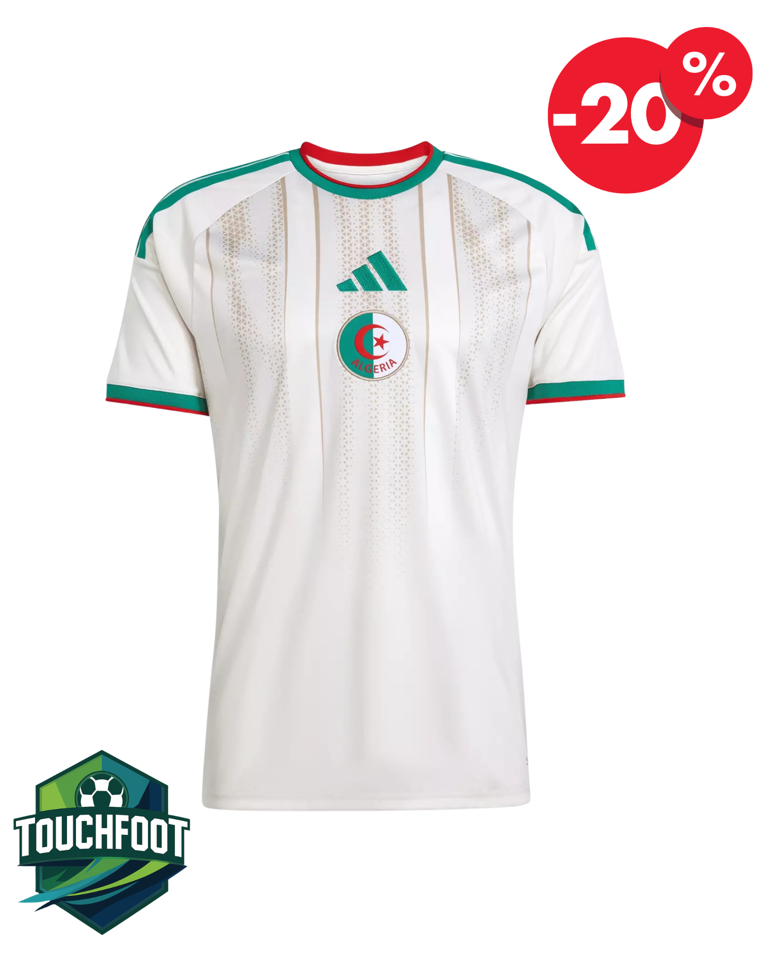 Maillot Algérie Domicile 2025/2026 - Blanc