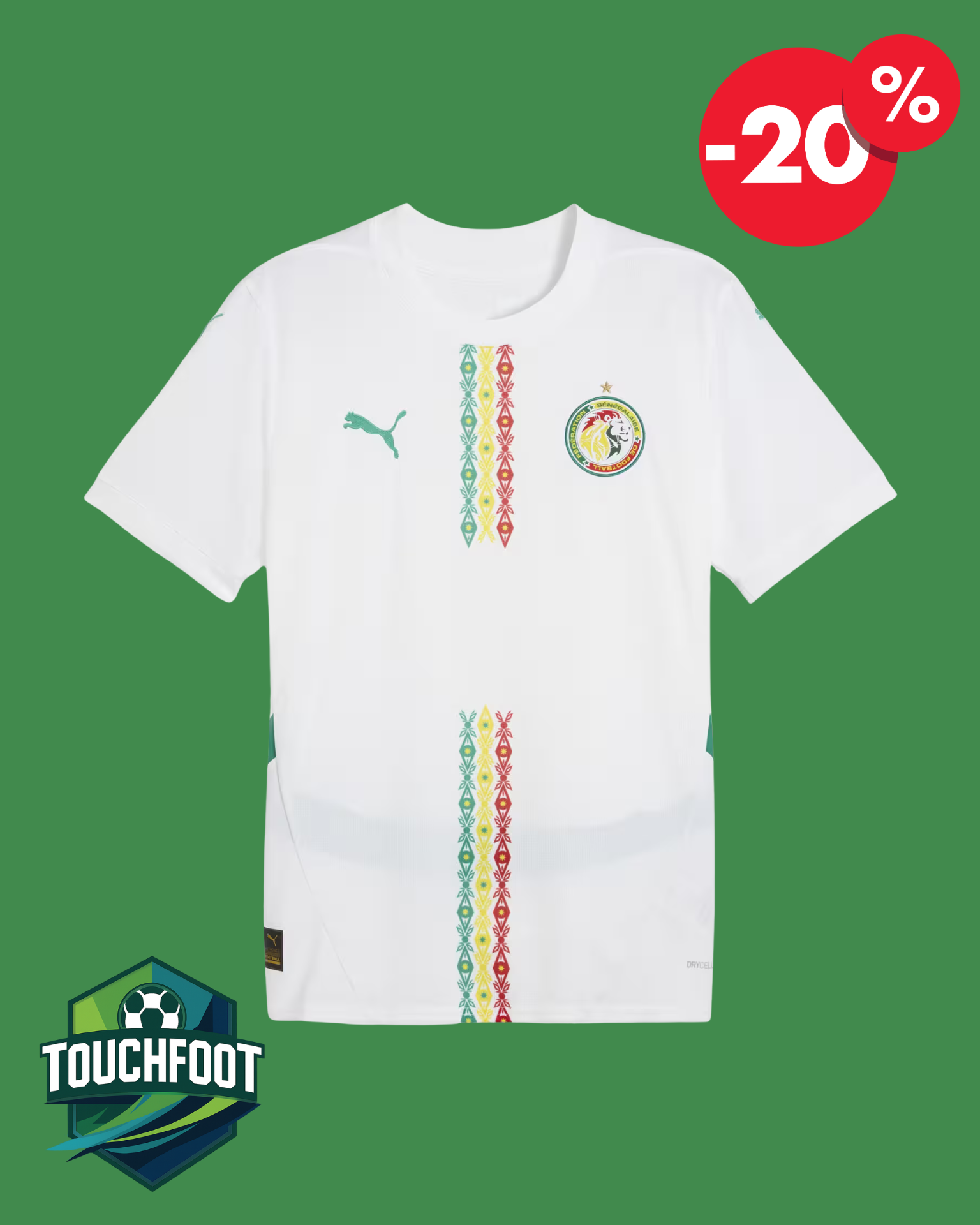 Maillot SENEGAL Domicile 2025/2026 - Blanc