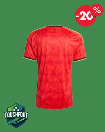Maillot Belgique  Domicile 2025/2026 - Rouge et Noir (Copie)
