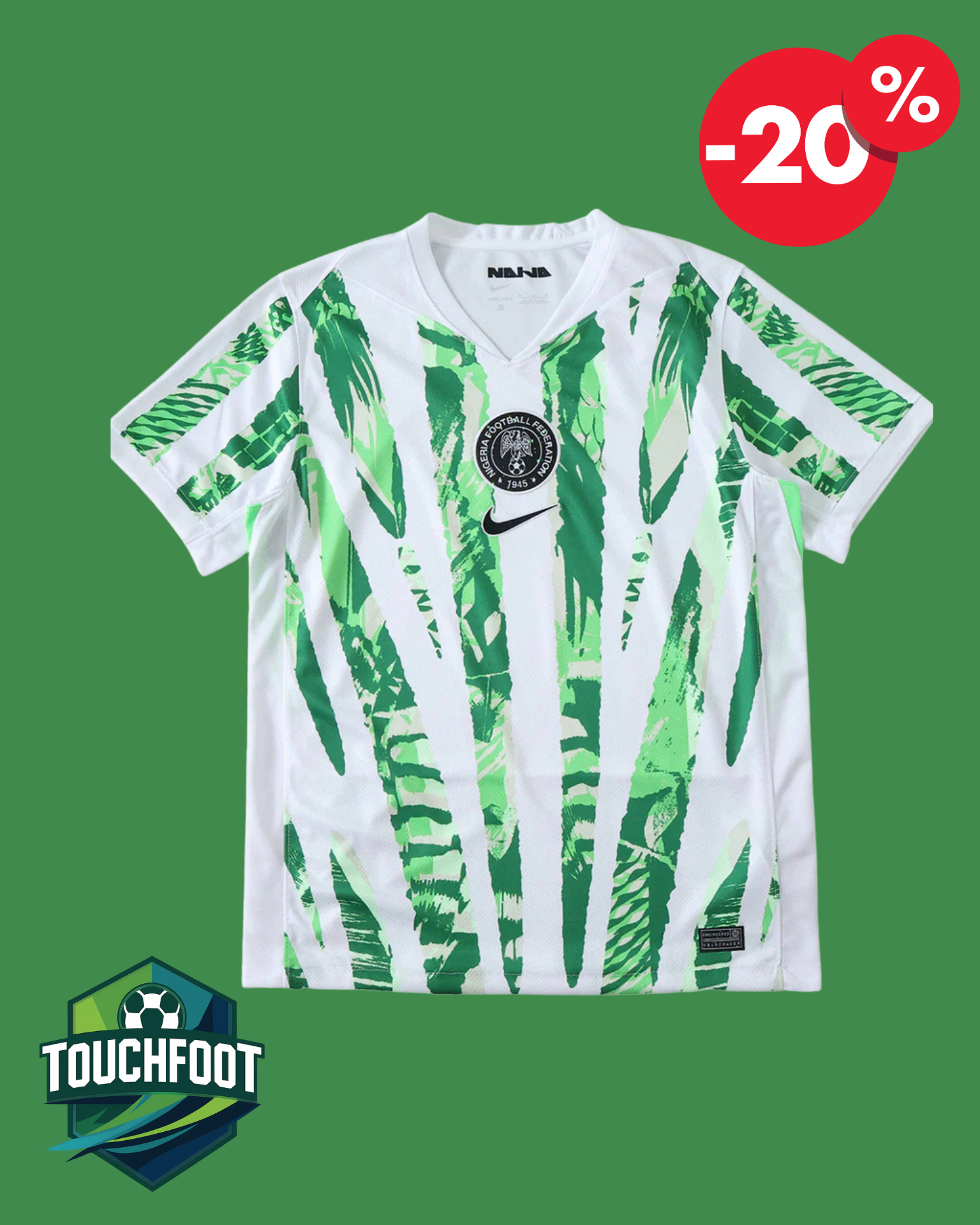 Maillot NIGERIA Domicile 2025/2026 - Blanc