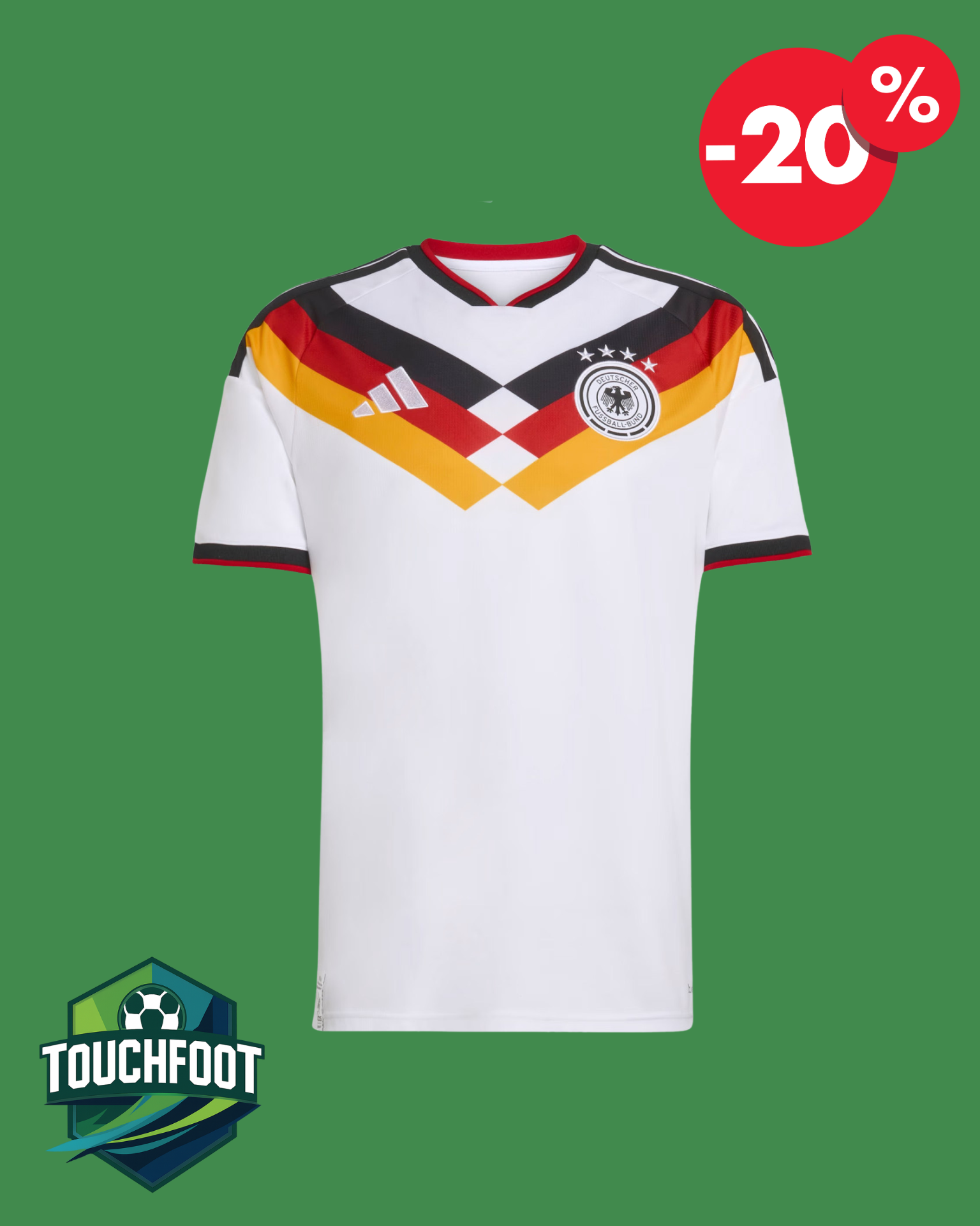 Maillot Allemagne Domicile 2025/2026 - Blanc